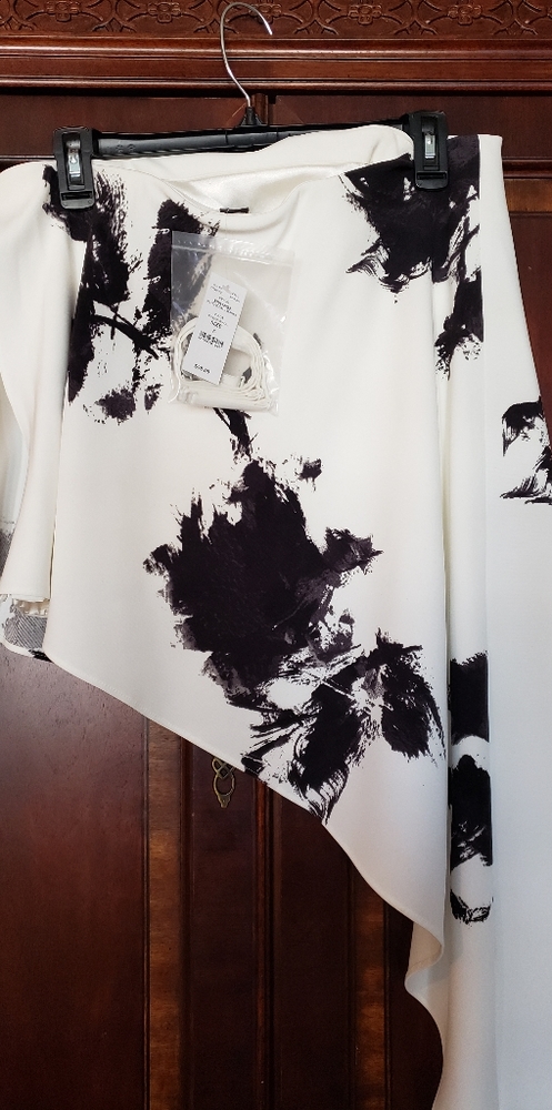 White House Black Market Asymmetrical Strapless To
